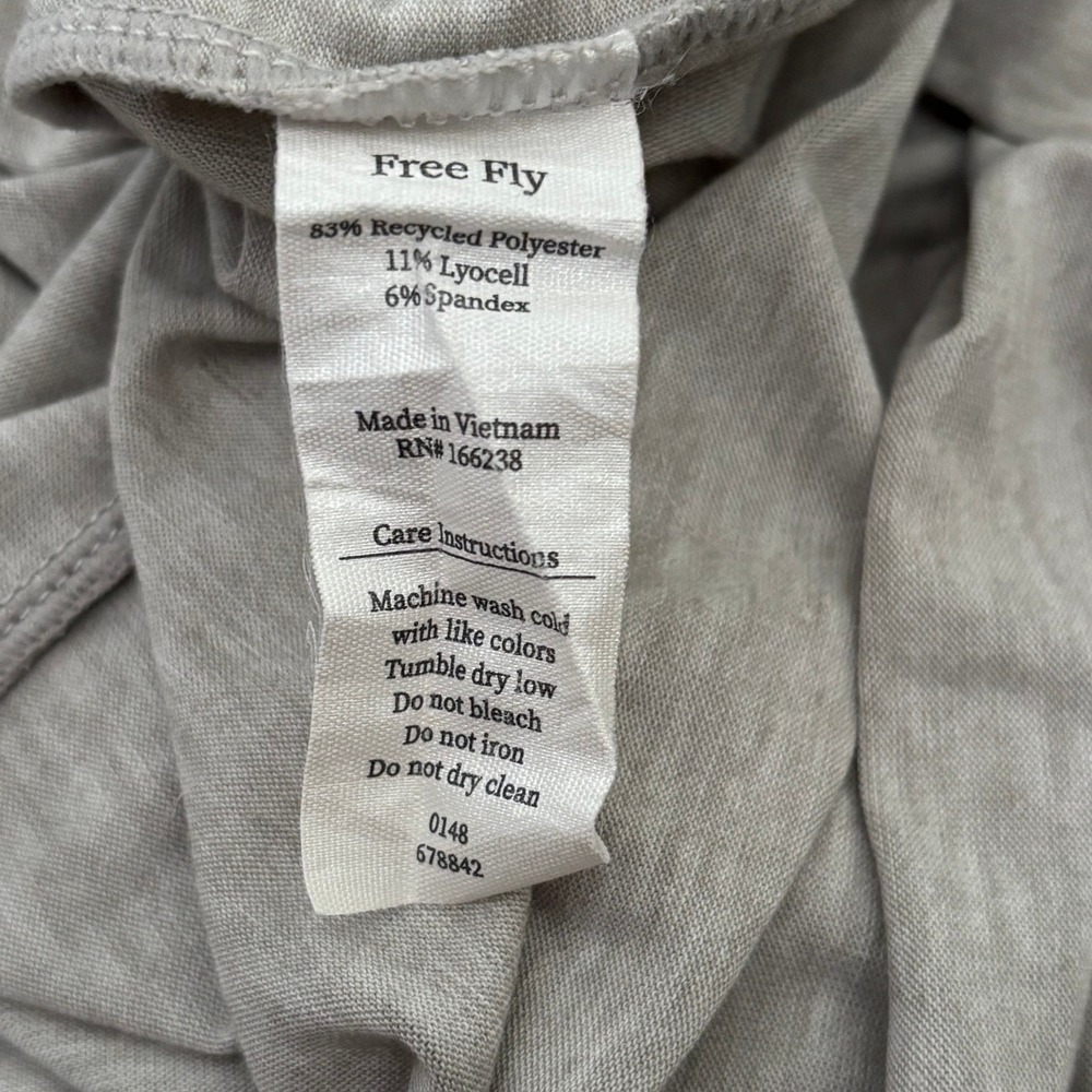 Free Fly Women's Elevate Coverup Size S Heathered Gray Vacation Sun Protection - Picture 7 of 7